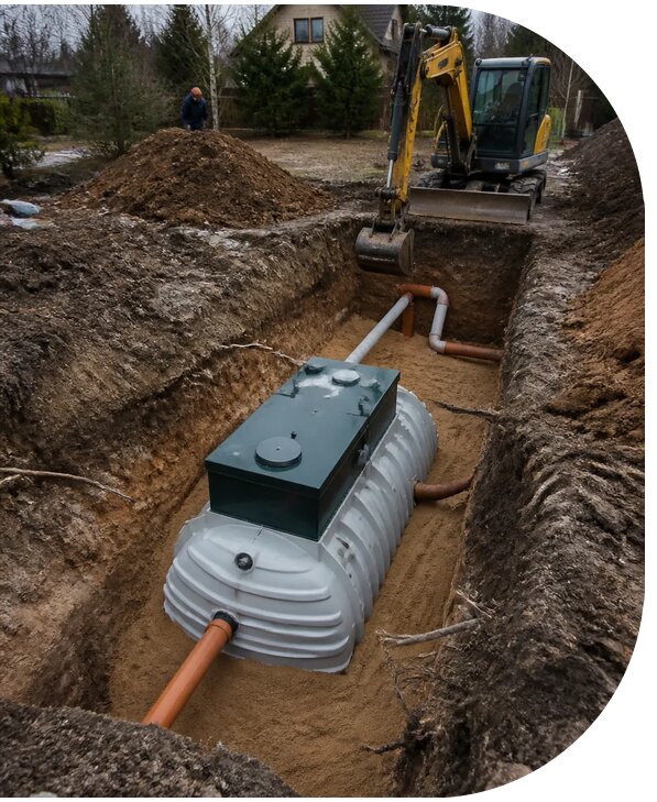 Профессиональный монтаж септика под ключ в Губкине с гарантией